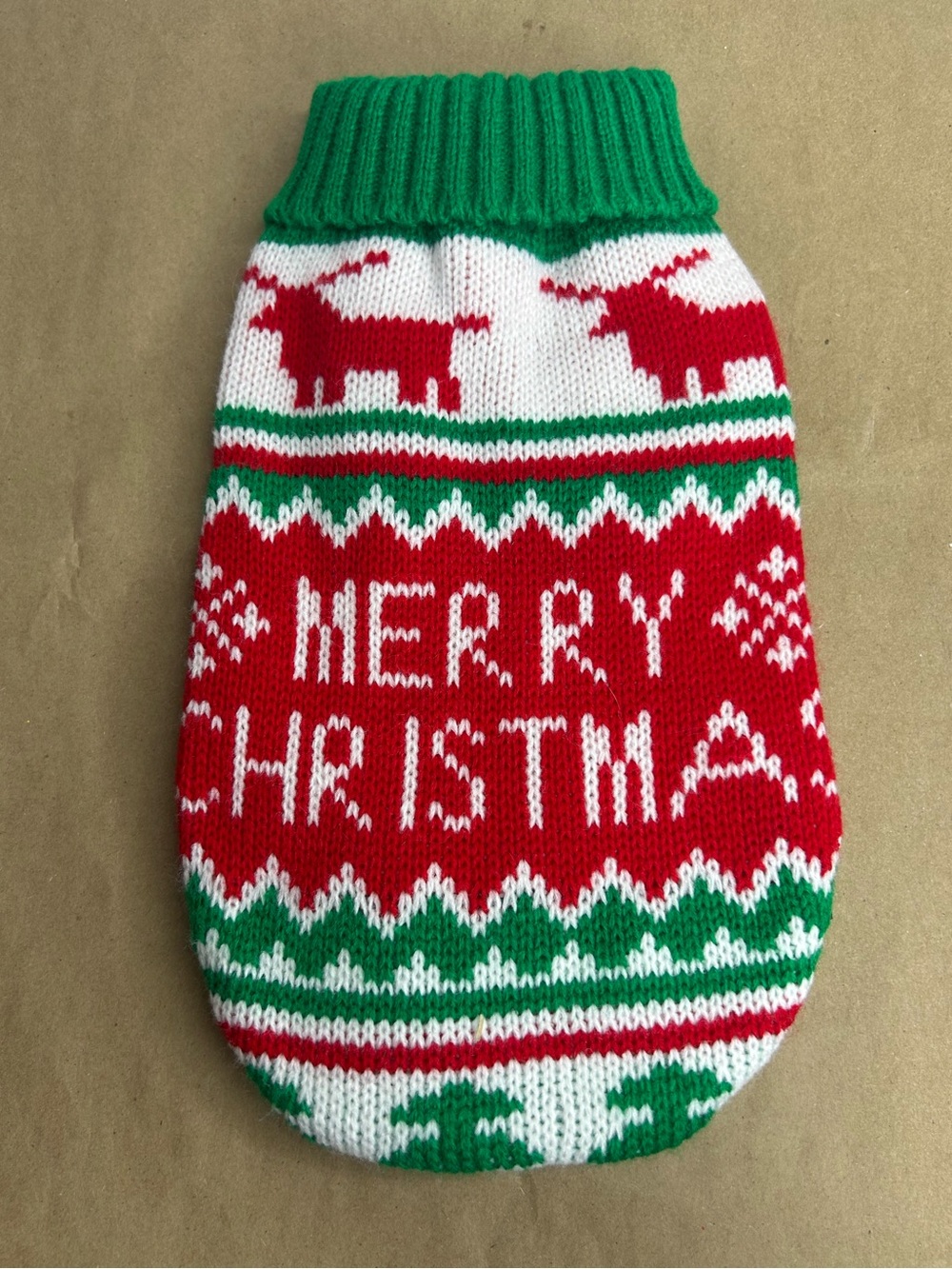 XS "Merry Christmas" Puppy Holiday Sweater- NWOT